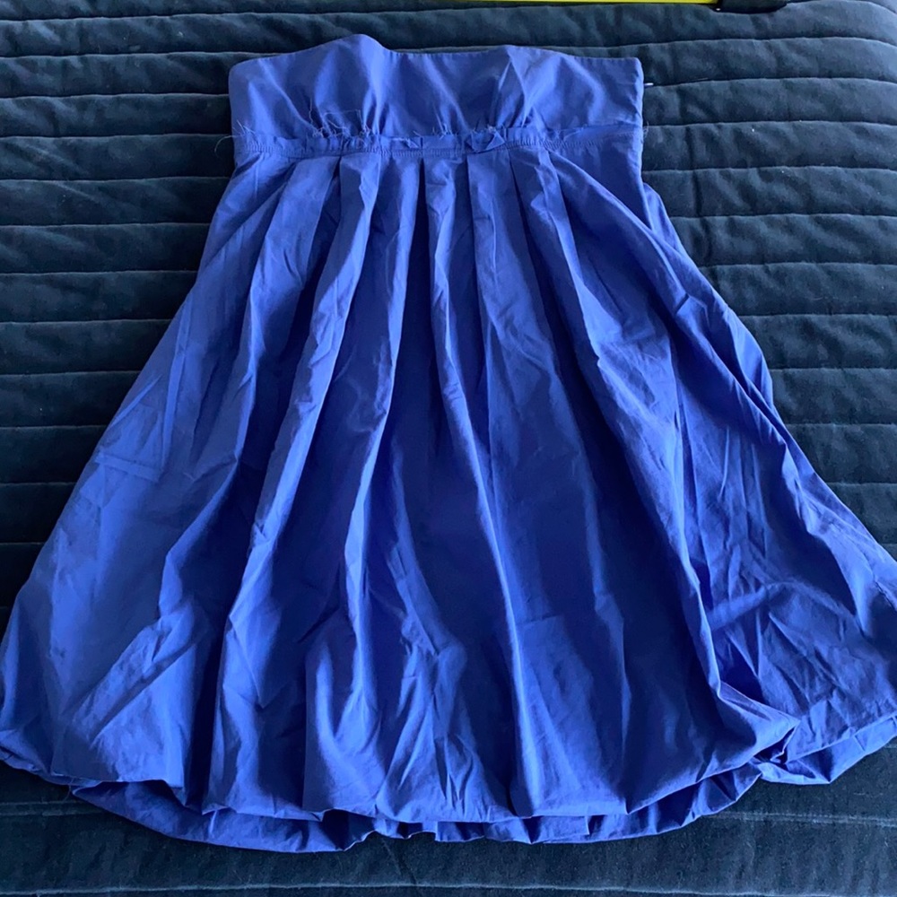 Blue strapless forever 21 bubble dress M